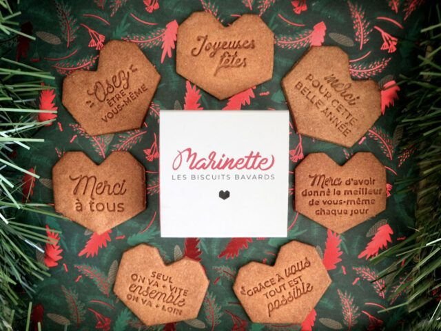 Biscuit personnalises entreprise fete noel
