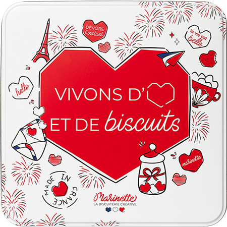 Boîte métal de 32 biscuits